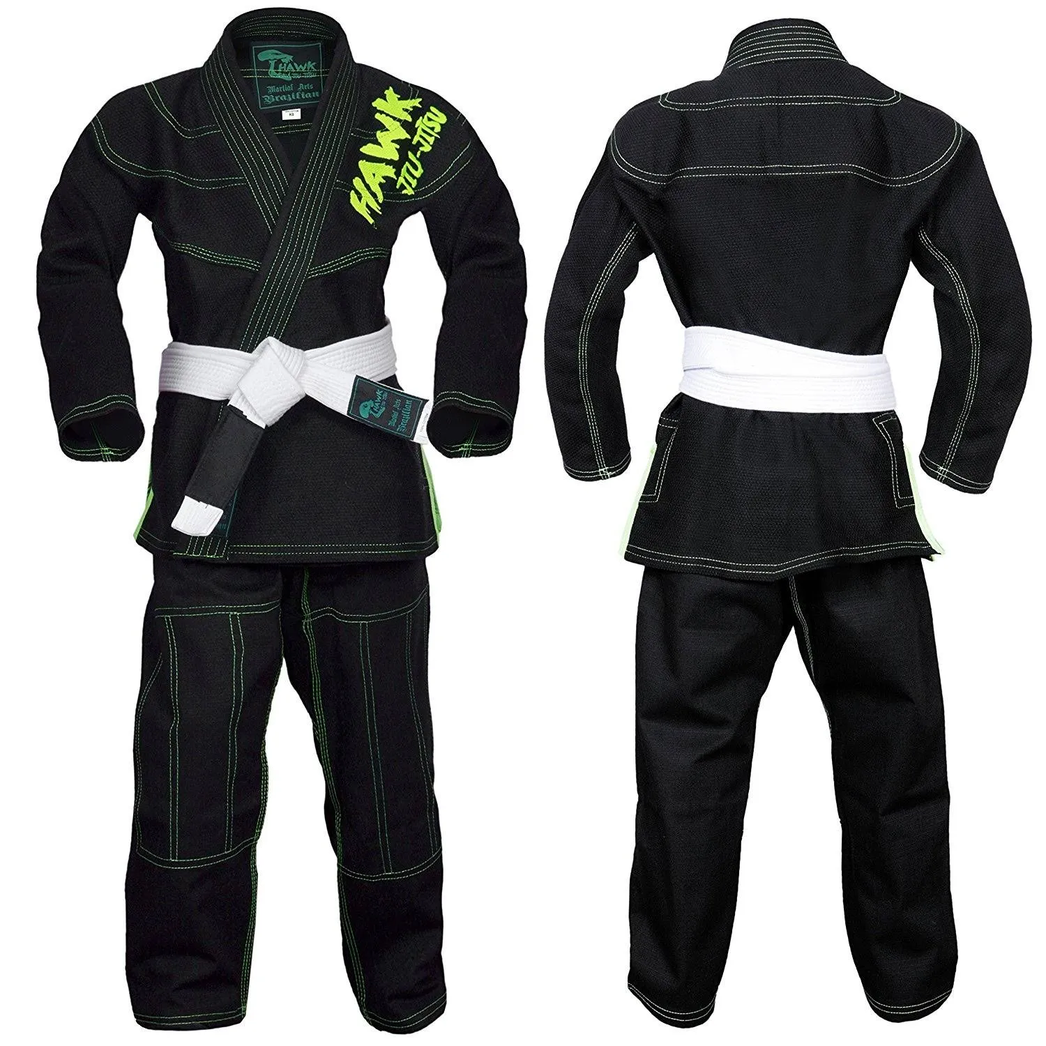 Hawk Sports Brazilian Jiu Jitsu Gi for Kids, Ultra-Light Extra Tough Premium Fabric Kids BJJ Gi