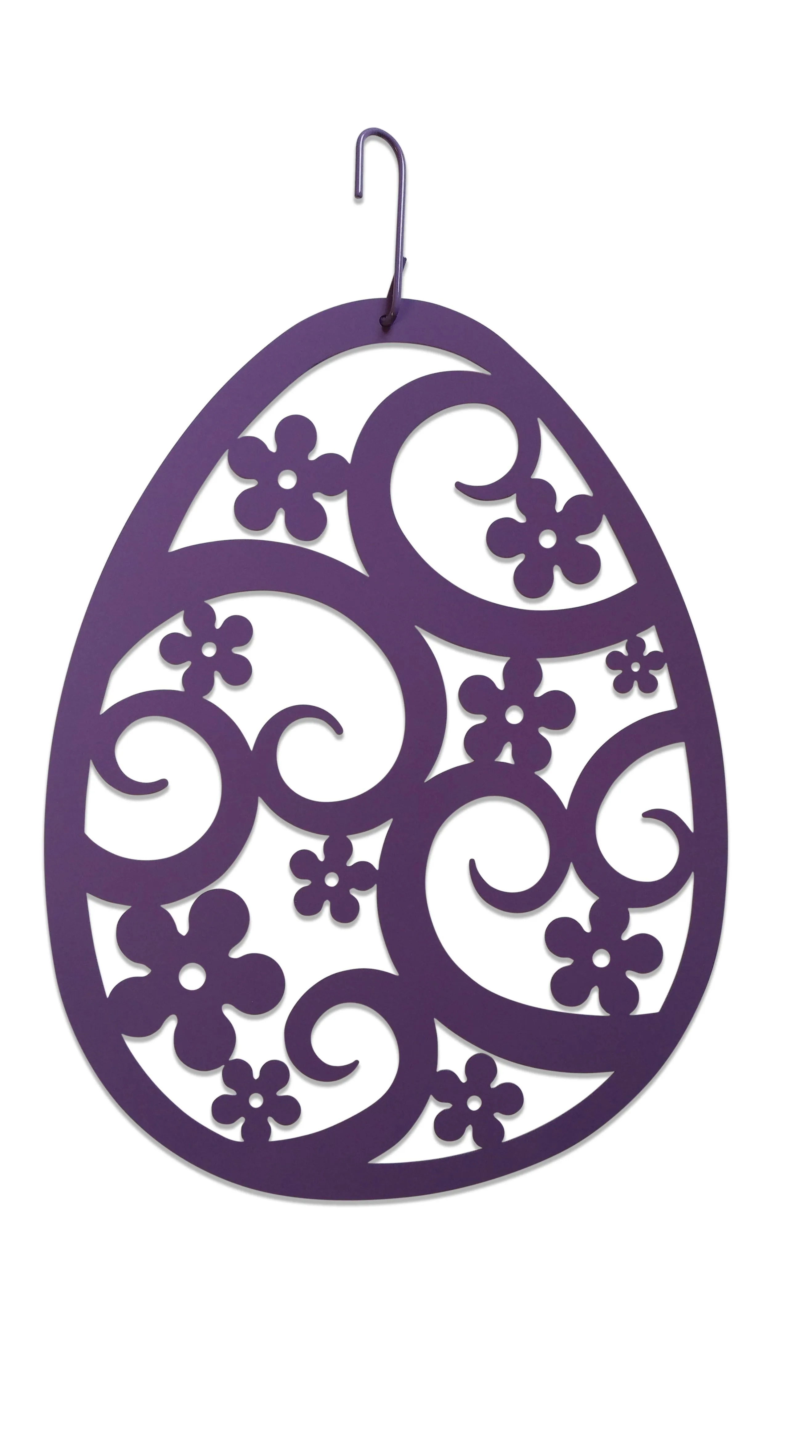 Easter Egg Decorative Hanging Silhouette-New LAVENDER Purple Color - Contemporary - Garden Statues And Yard Art - by Village Wrought Iron, Inc. | Houzz