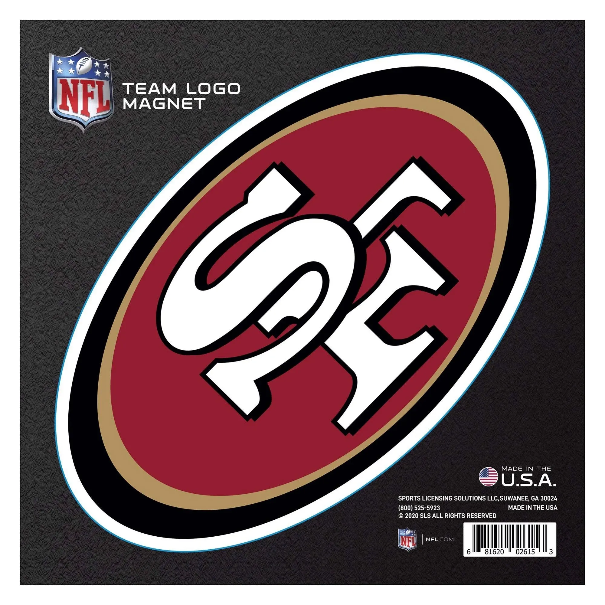 FANMATS 10in San Francisco 49ers Large Team Logo Magnet