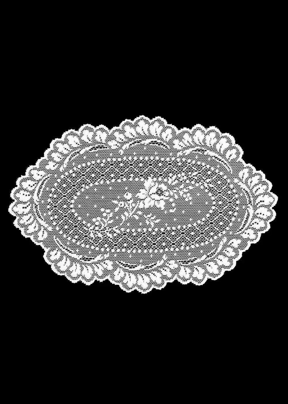 Heritage Lace Floret 36 x 36 in. Table Topper, Ecru