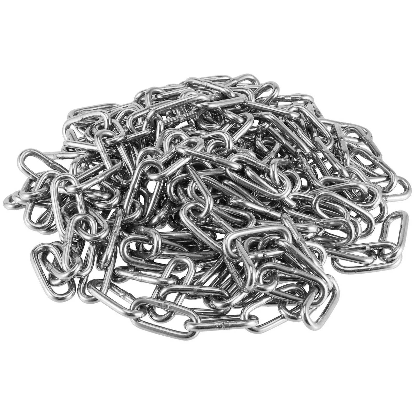 16.5 Feet 4mm Stainless Steel Chain Heavy Duty Metal Link Chain Decorative Ch...