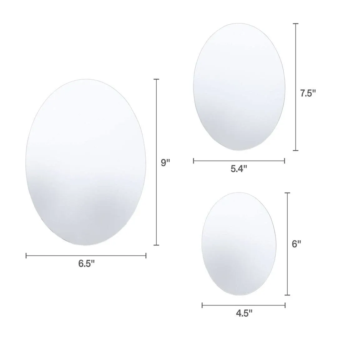 Elements Oval Wall Mirror 7-Piece Set