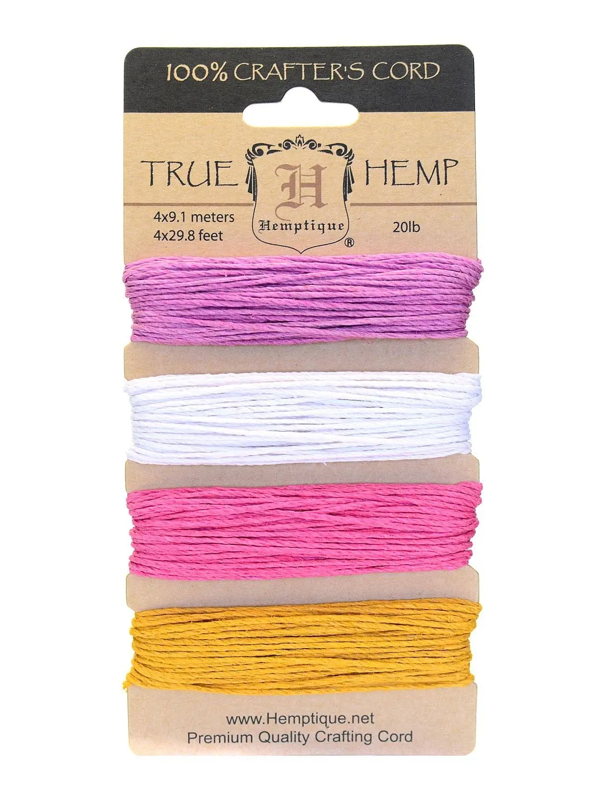 Hemptique Hemp Cord 20lb 120' Spring Bloom 2