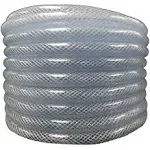 5/8&#034; ID X 3/4&#034; OD X 50 Feet- Flexible Non Toxic Clear High Pressure, Reinforced,