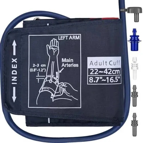 Extra Large Blood Pressure Cuff, 9”-21” (22-54CM) XL Cuff Compatible with Omr...