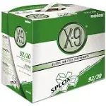 Boise X-9 Copy Paper, 92 Brightness, 20 lb, 8-1/2 inch x11 inch, White, 2500 Sheets/Carton