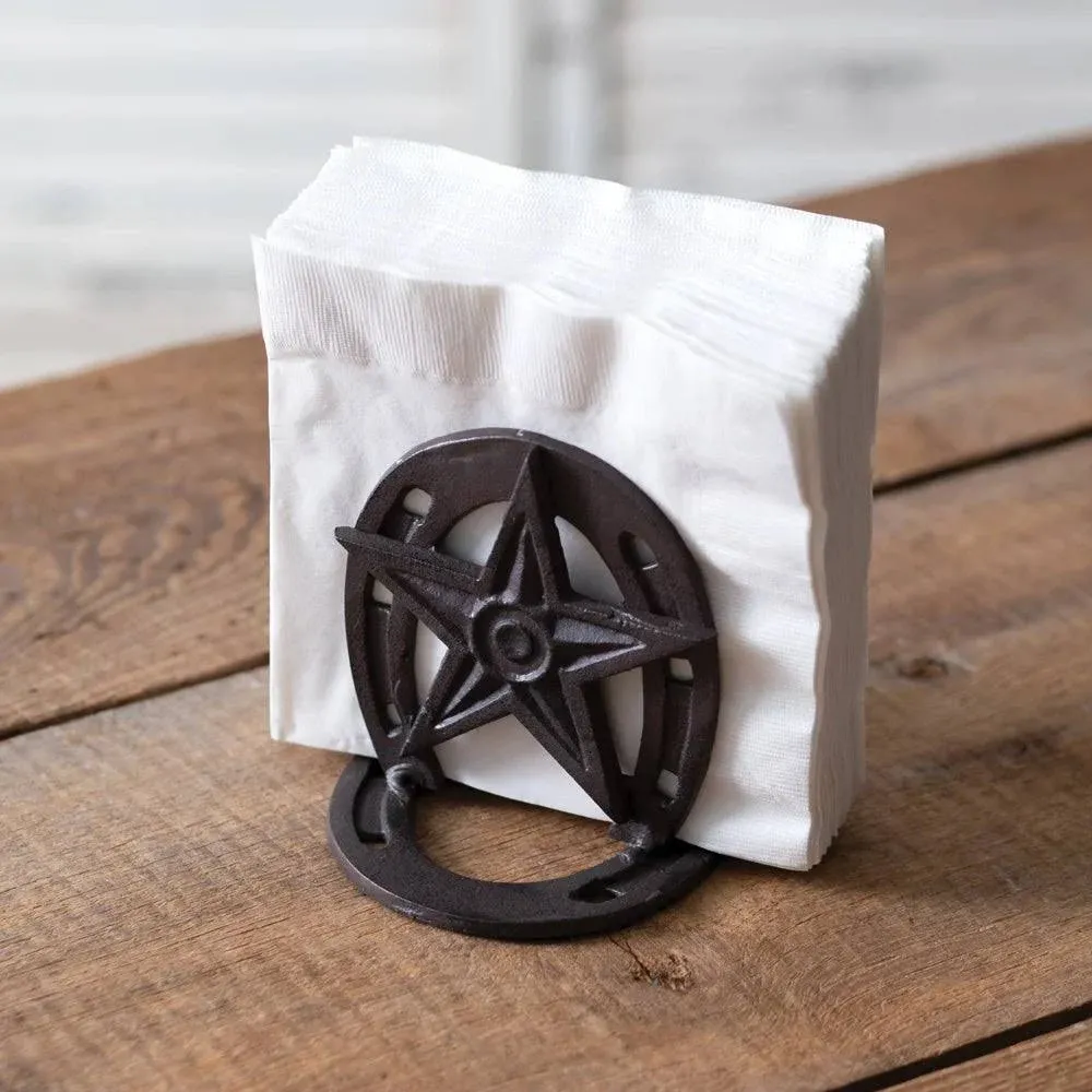 CTW Home 370850 5 x 4 x 5 in. Western Cast Iron Napkin Holder