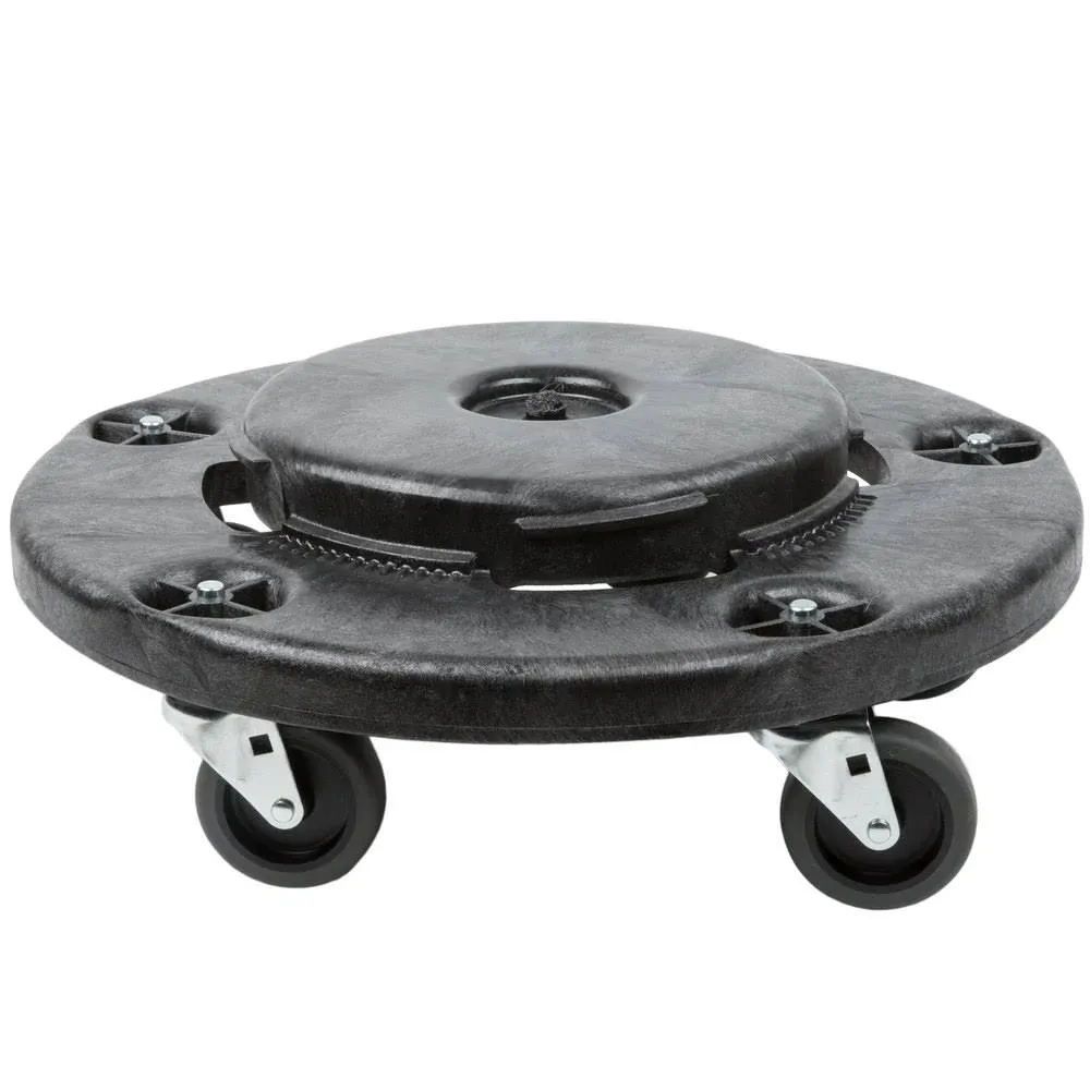 Rubbermaid Commercial Black Brute Quiet Dolly, 250 Pound Capacity