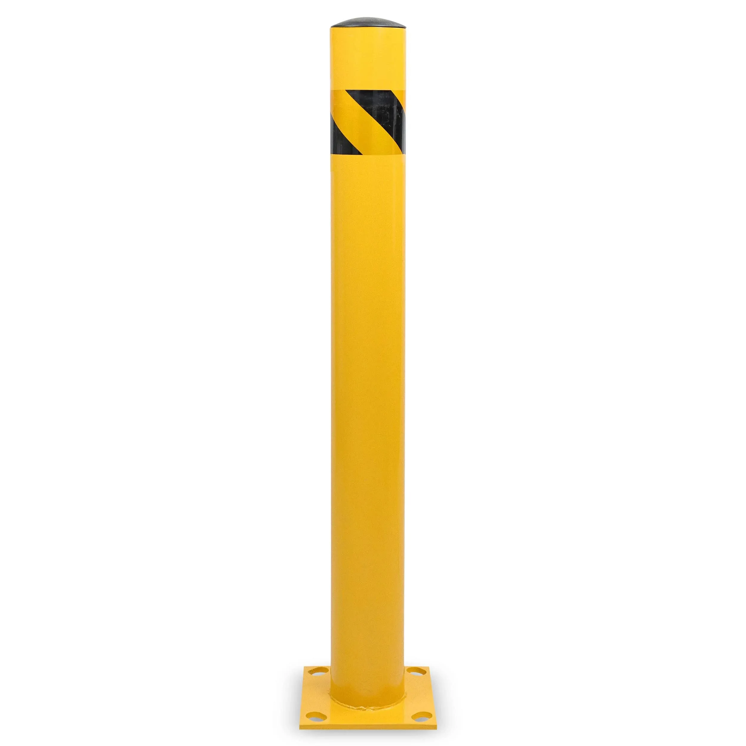 (Closeout) BISupply | Parking Bollard – 42” Street Post Steel Safety Pole