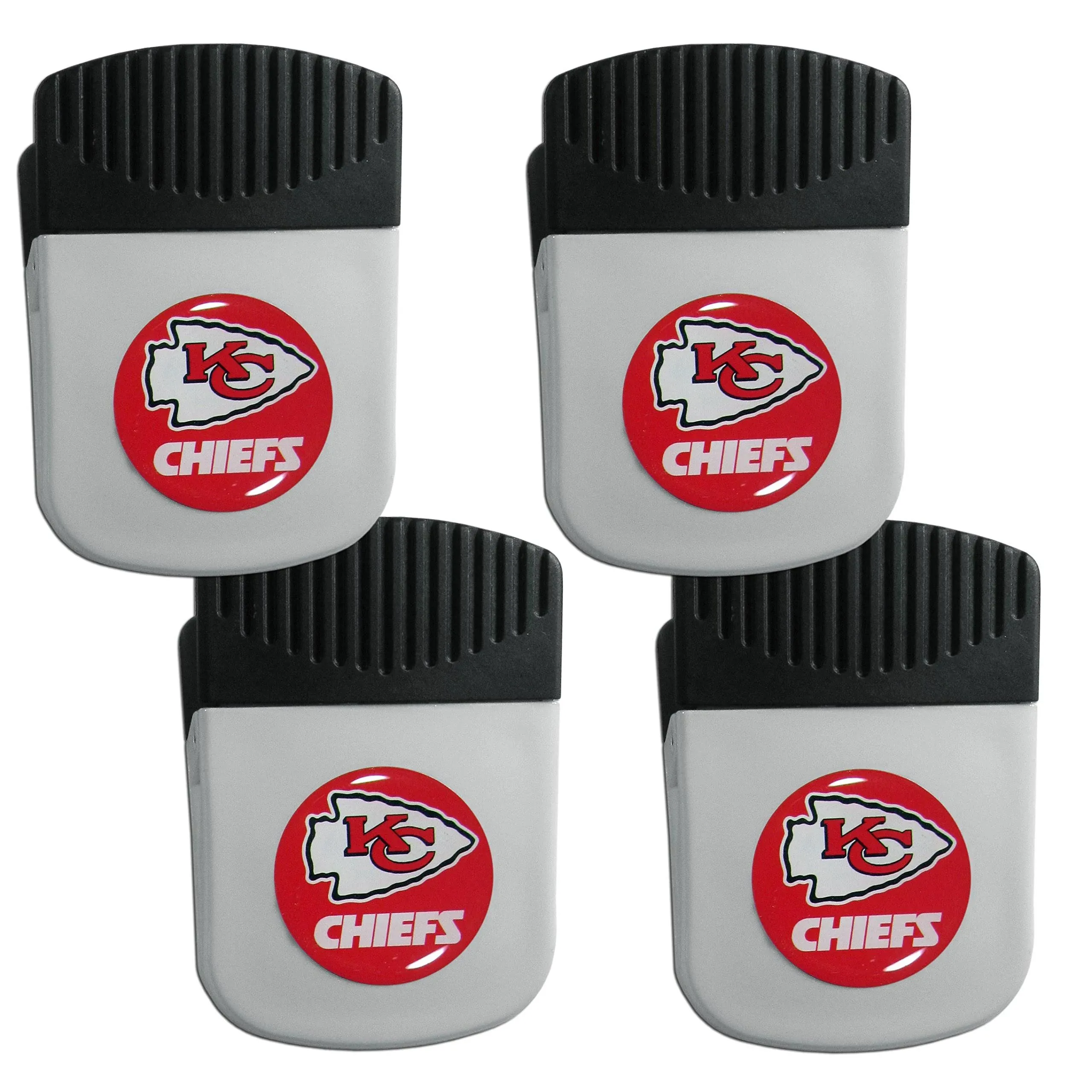 Kansas City Chiefs Clip Magnet with Bottle Opener, 4 Pack