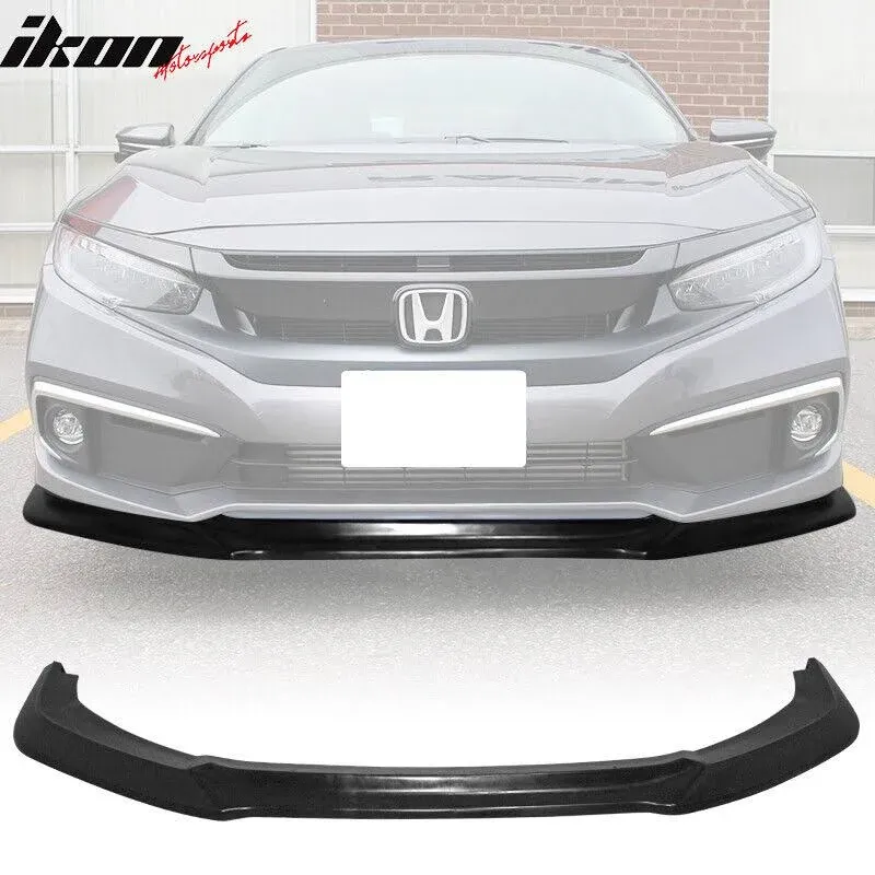 2019-2021 Honda Civic GT Style Unpainted Front Bumper Lip Spoiler PU : BLF-HC19GT-PU