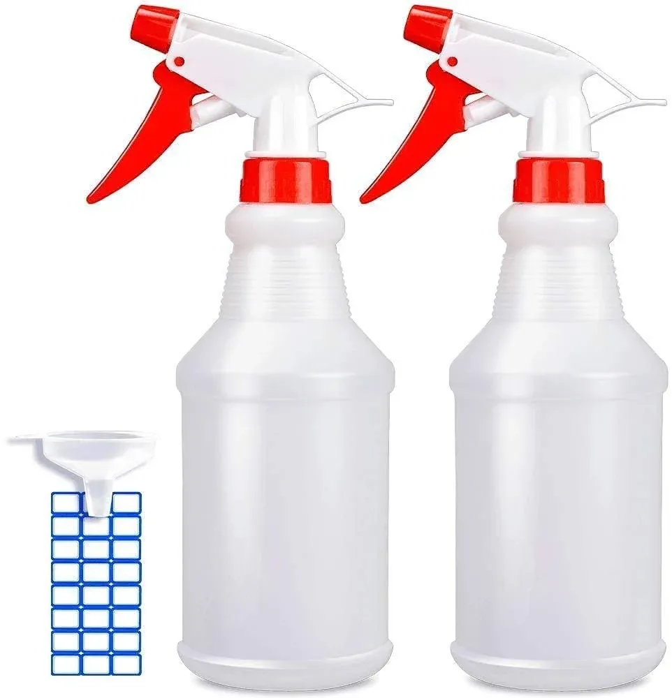 Empty Spray Bottles (16Oz/2Pack) - Adjustable Spray Bottles for Cleaning Solutio