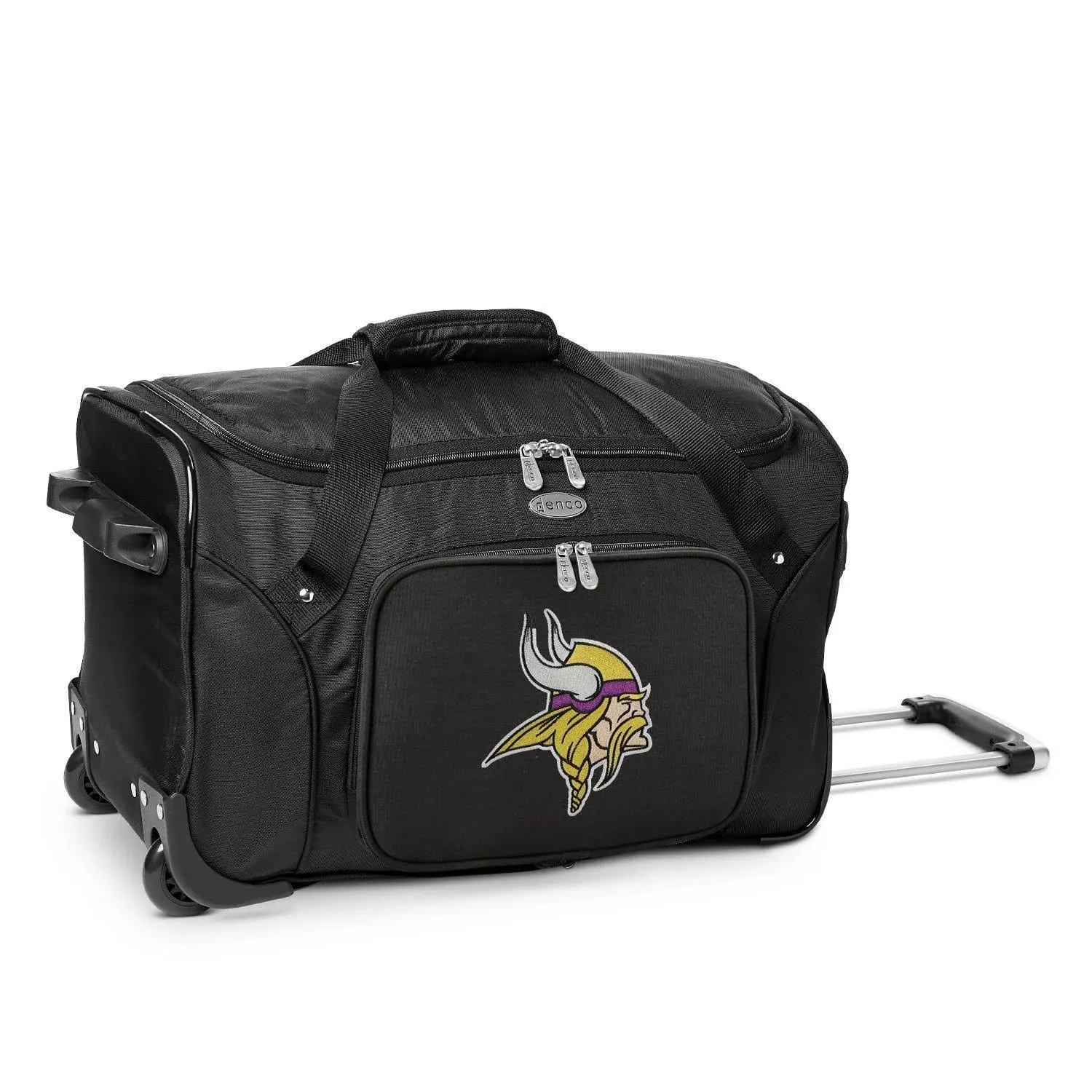 Minnesota Vikings 22" 2-Wheeled Duffel Bag - Black