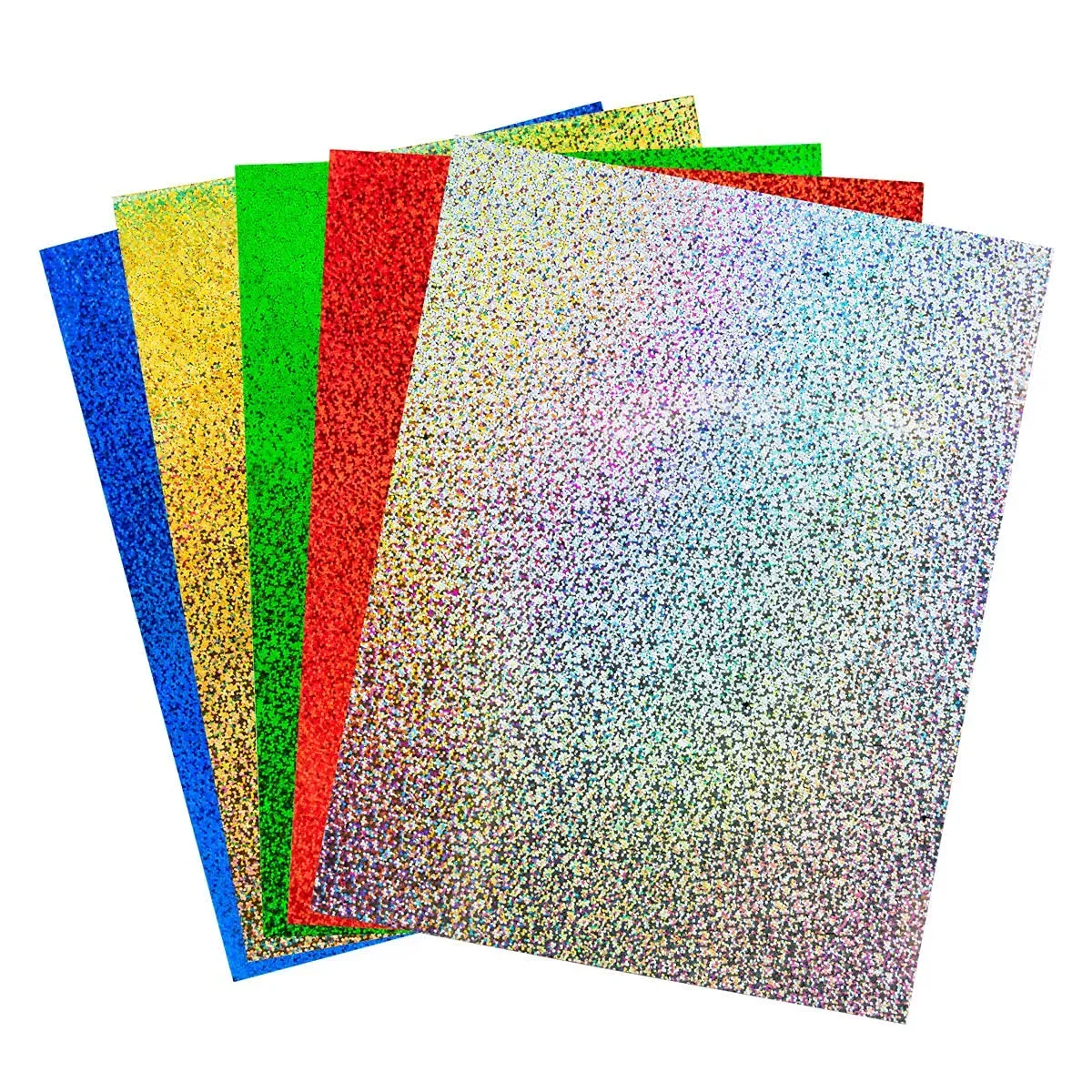 Holographic Self-Adhesive Paper - 8.5inx11in Assorted