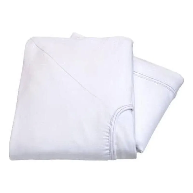 Linteum Textile 2 Pack White (42"x84"x14") Fitted Bariatric Hospital Bed Sheets - Cotton Blended Soft Jersey Knitted Sheets - Shrinkage & Fade Resistant for Home, Hotel, Motel & Rental Properties