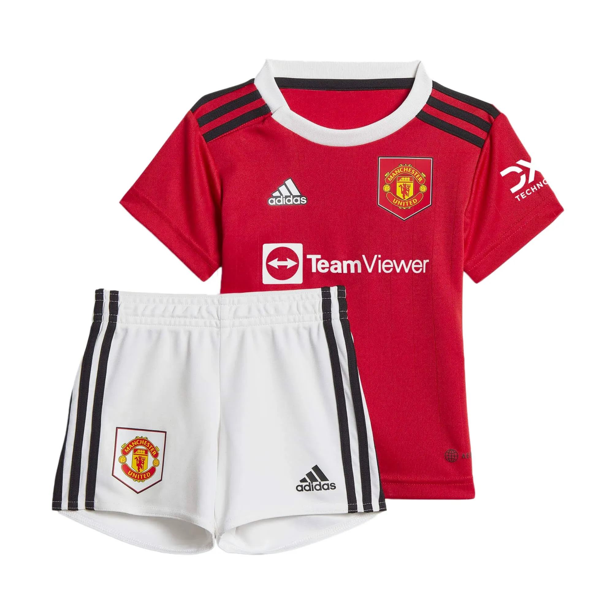 adidas 2022-23 Manchester United Home Baby Kit - Red-White