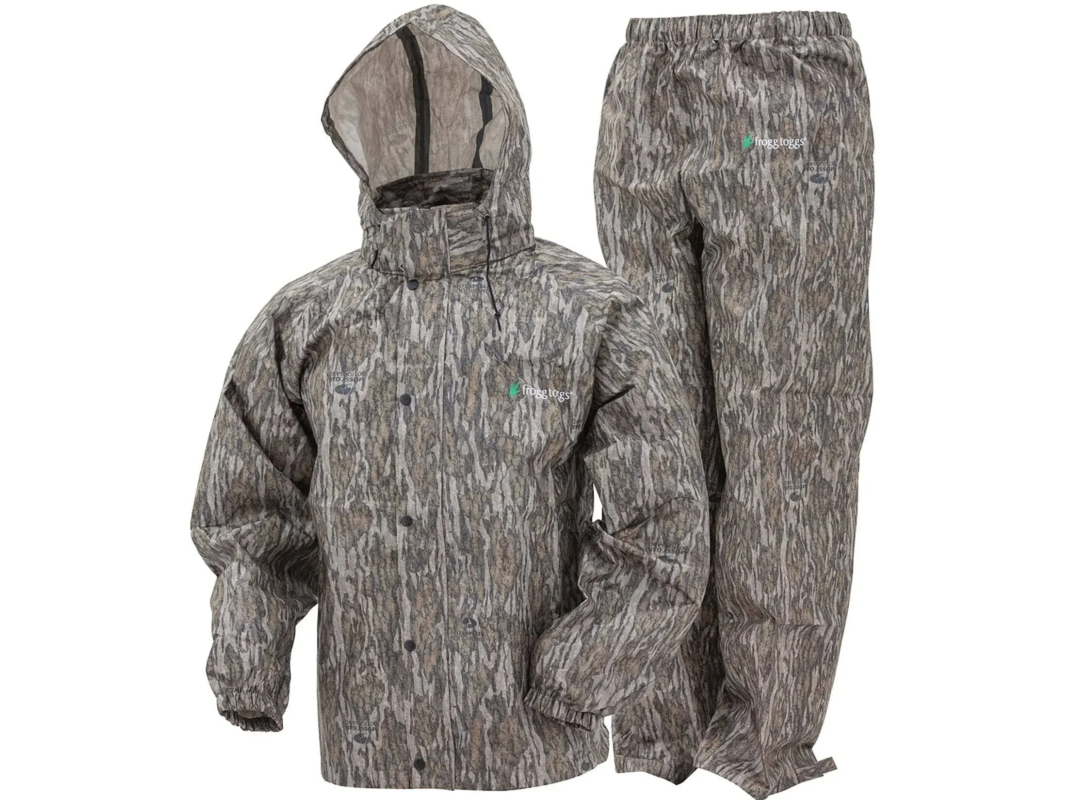 Frogg Toggs Mens Mossy Oak Bottomland Classic All-Sport Rain Suit - Short