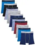 Hanes Boy&#039;s Size M (8-10) Boxer Briefs 10-Pack ComfortSoft Waistband Tagless