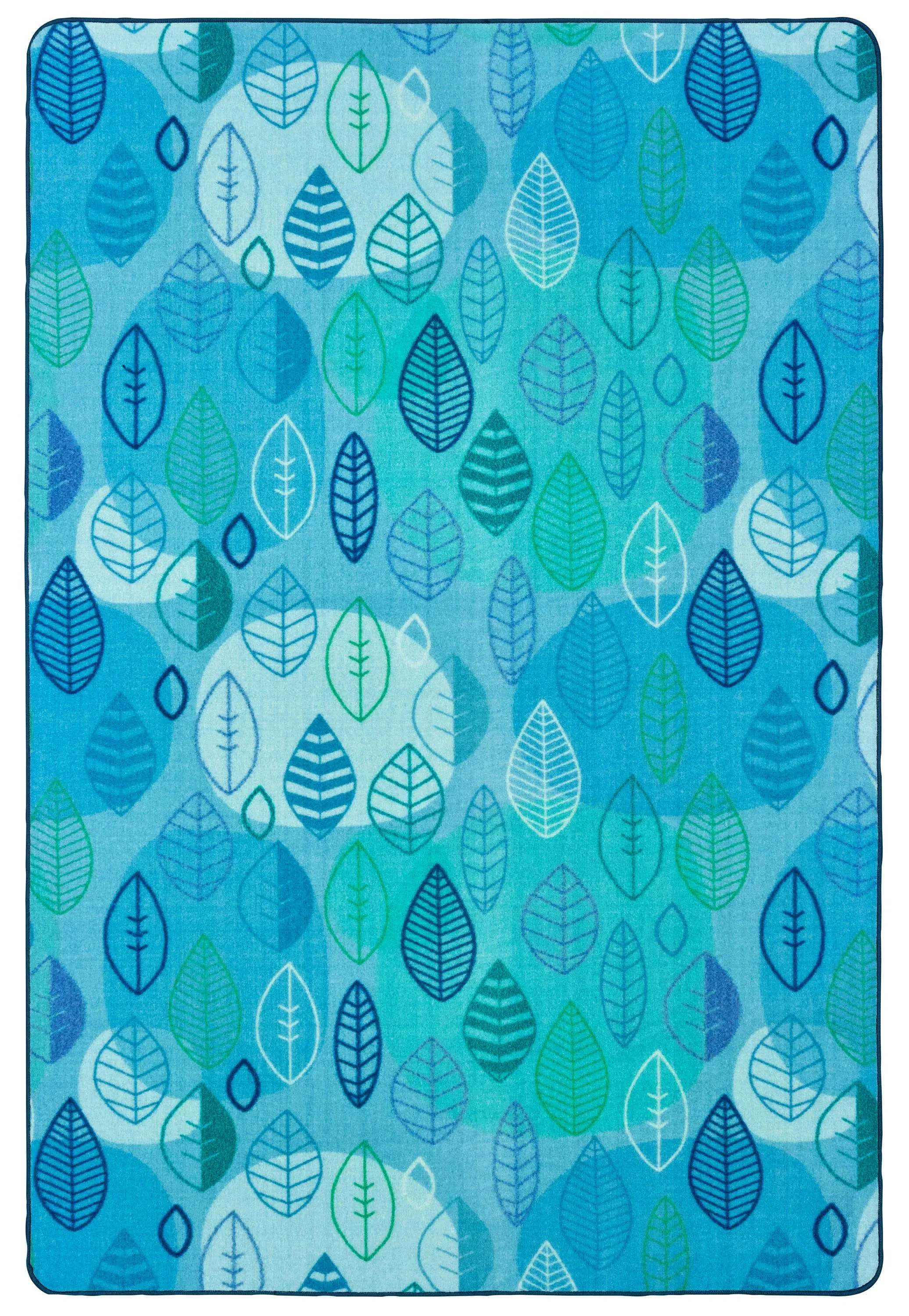 Carpets for Kids Peaceful Spaces Leaf Rug, Rectangle 4' x 6'