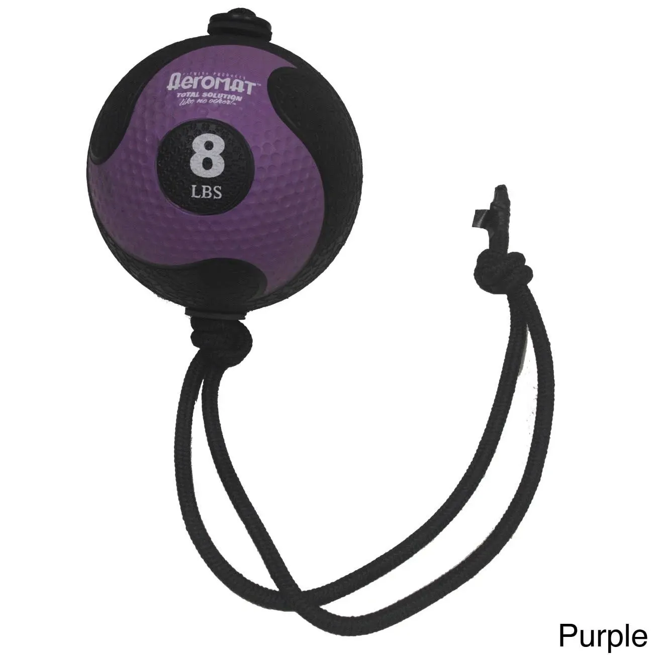 AGM Group AeroMat Elite Power Rope Medicine Ball Purple 8 lb