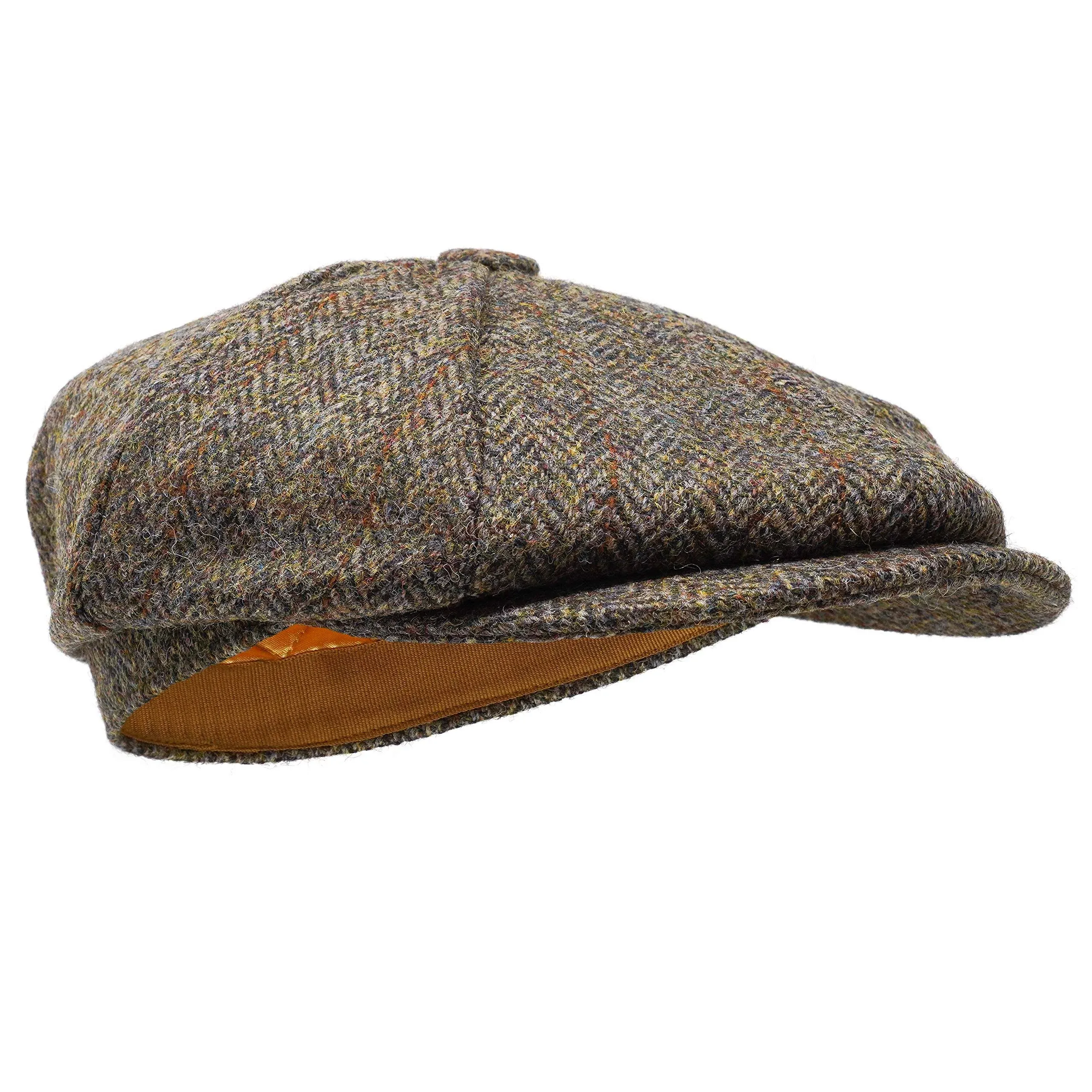 Borges & Scott Lomond Newsboy Cap - 100% Handwoven Wool - Harris Tweed - Water Resistant