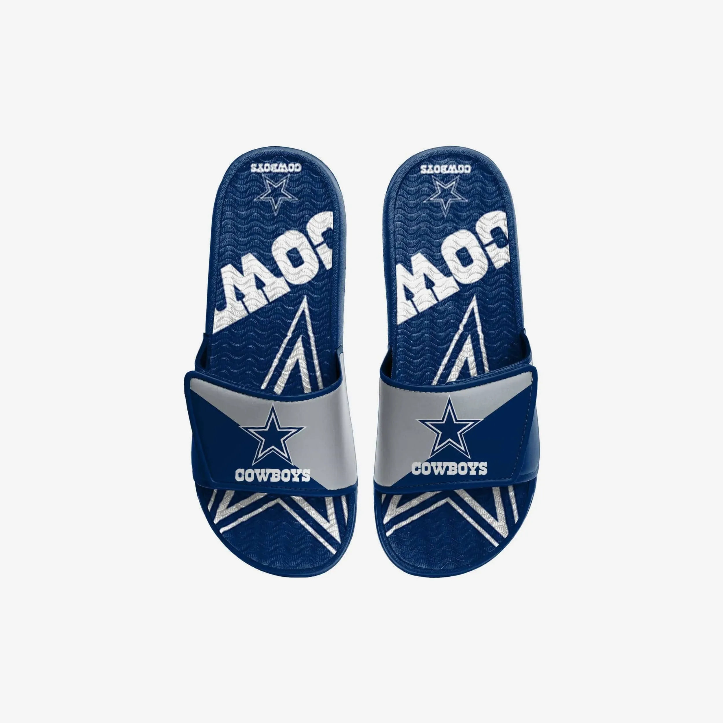 Dallas Cowboys NFL Youth Colorblock Big Logo Gel Slide