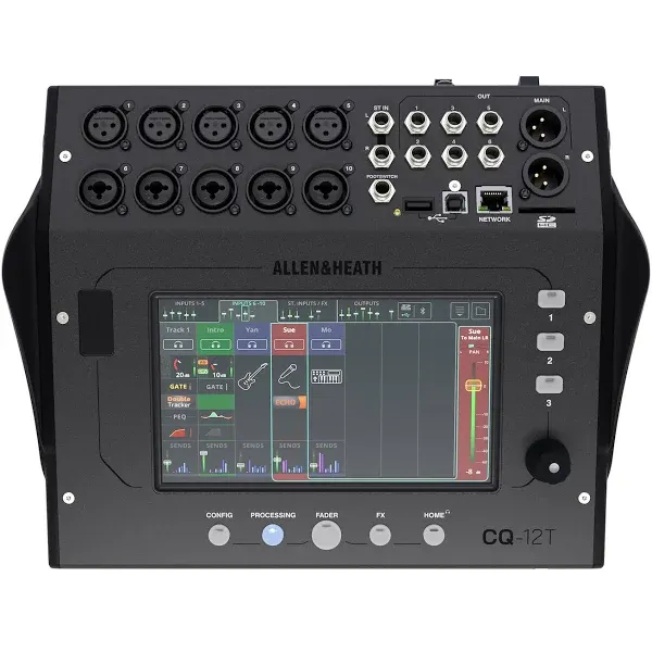 Allen &amp; Heath CQ12T Digital Mixer with 7 Touchscreen and Bluetooth Connectivity