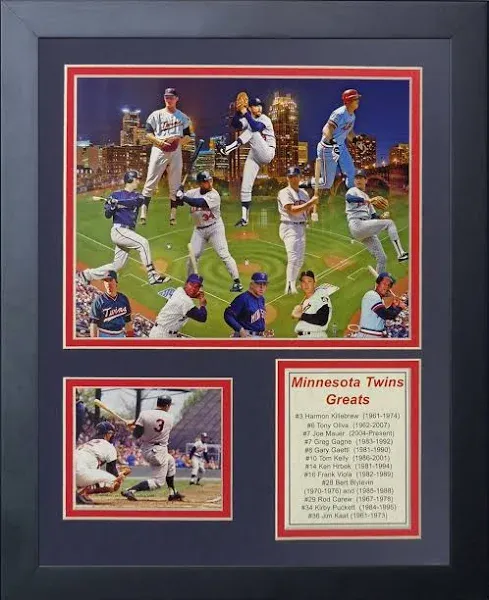 Legends Never Die Minnesota Twins Greats Framed Memorabilia