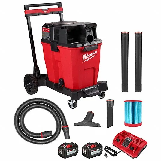 Milwaukee 0930-22HD M18 Fuel 12 Gallon Dual-Battery Wet/Dry Vacuum Kit