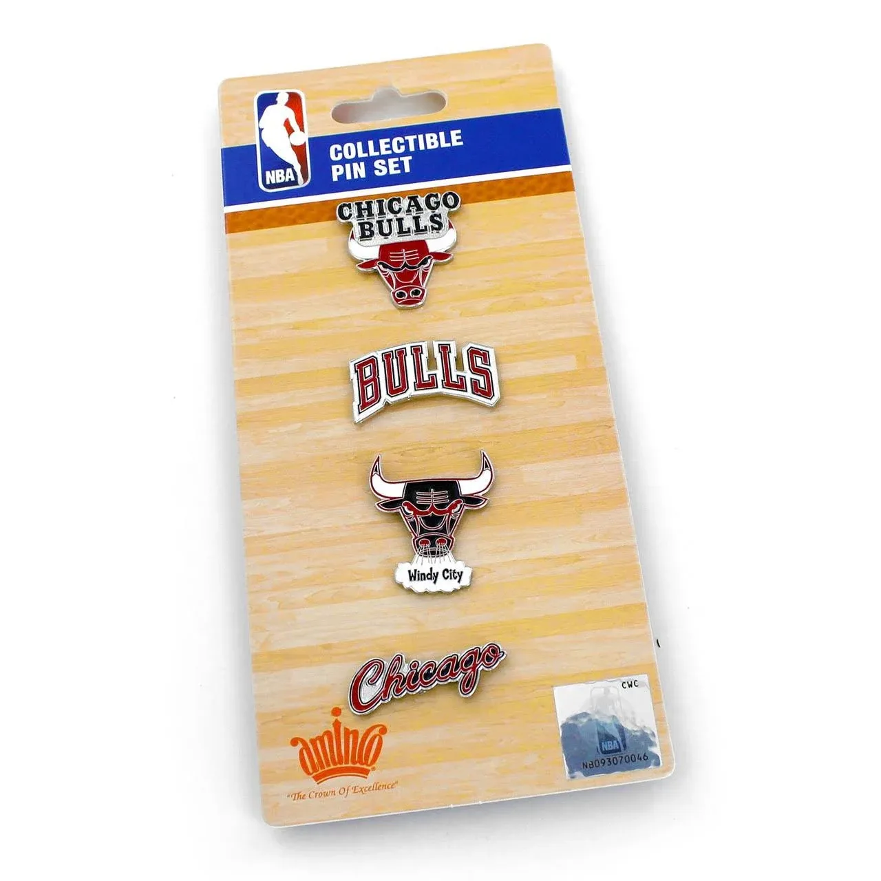 Aminco Chicago Bulls Logo Evolution Pin Set