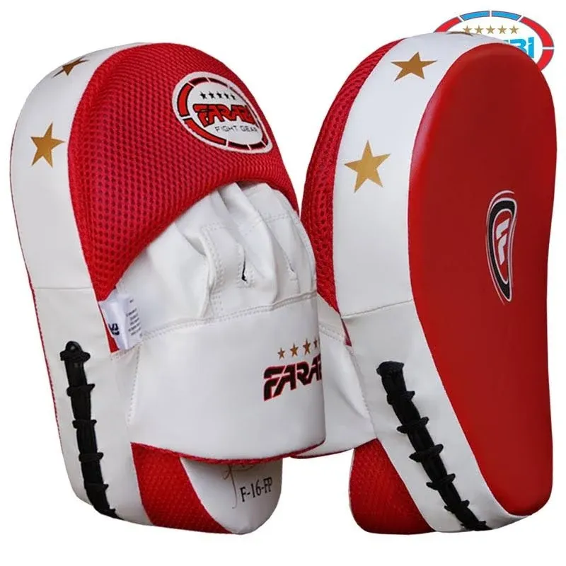 Farabi Focus Pads Boxing MMA Muay Thai Martial Arts Hook &amp; Jab Punch Pads MMA 