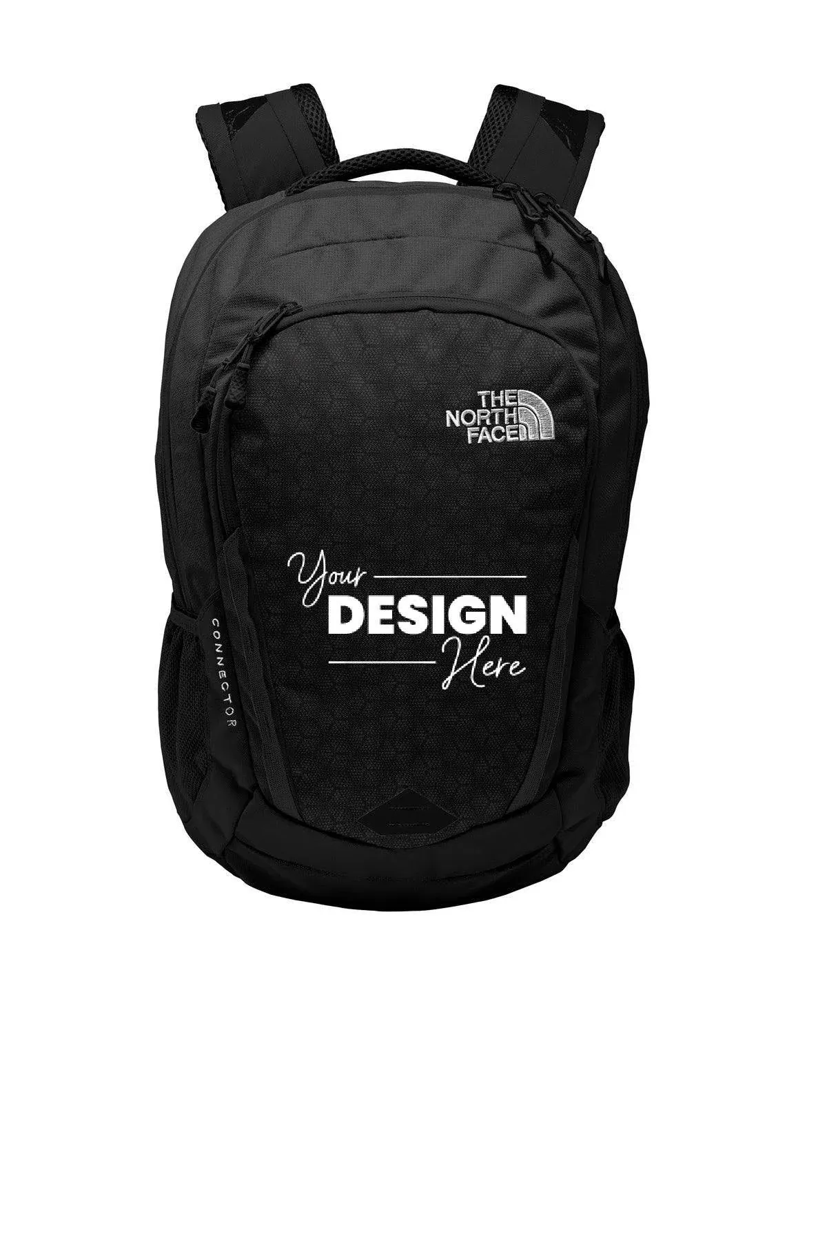 North Face Black 28 L Connector Flexvent Backpack Terakeet Embroidered NWT