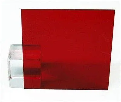 Usnyabni 14 (6mm) Dark Red Translucent Acrylic Plexiglass Sheet 20x12 Cast (0.220 ...