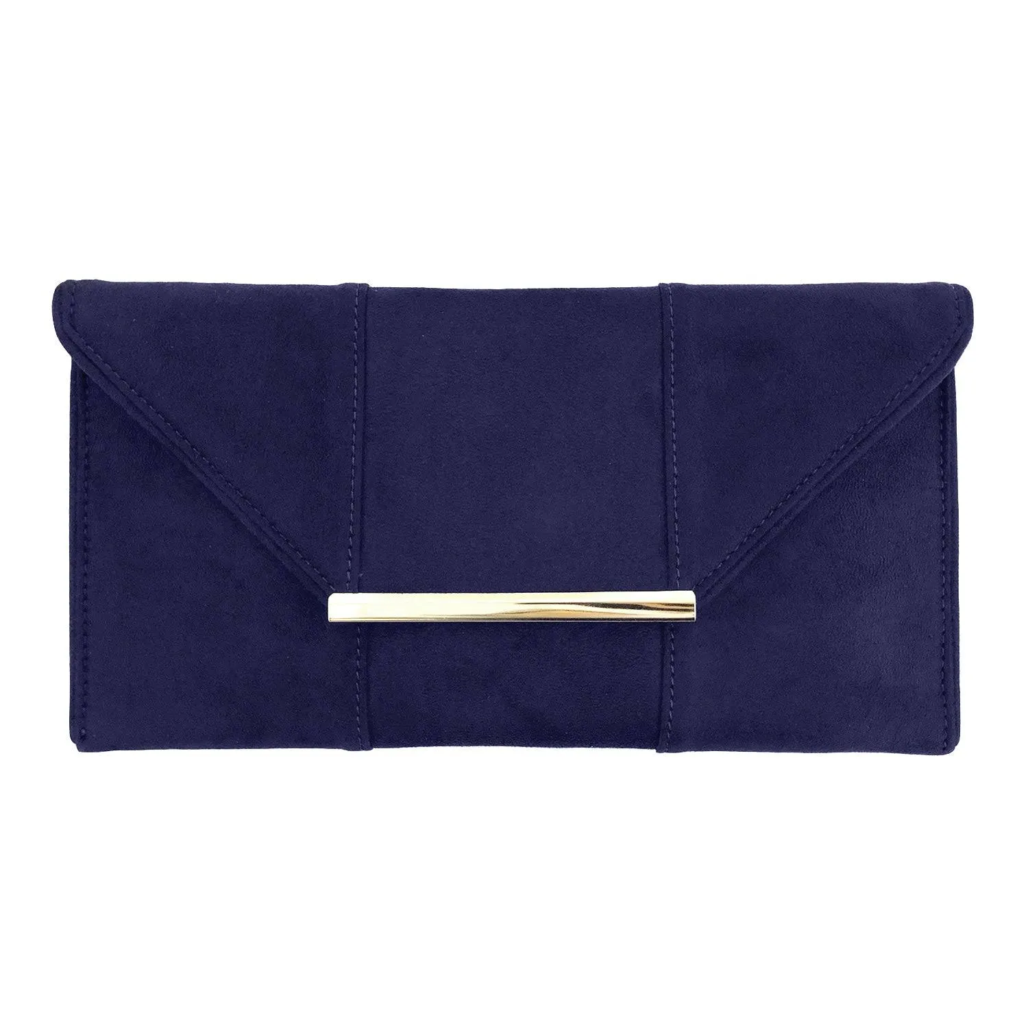 JNB Faux MicroSuede Envelope Clutch