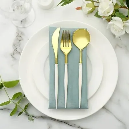 Efavormart 24 Pack 8" Heavy Duty Plastic Cutlery Set