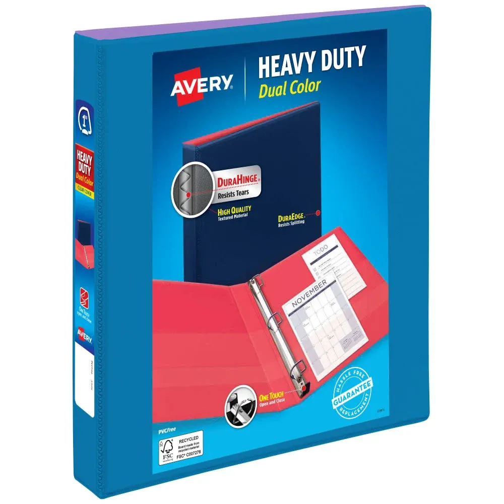 Avery Dual Color Heavy-Duty View Binder