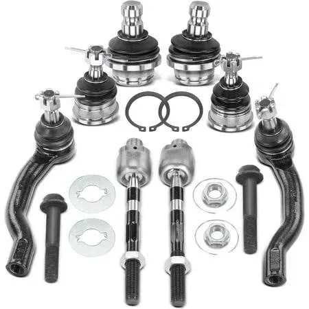 A-premium 8pcs Front Suspension Kit, Upper & Lower Ball Joint Inner Outer Tie Rod ...