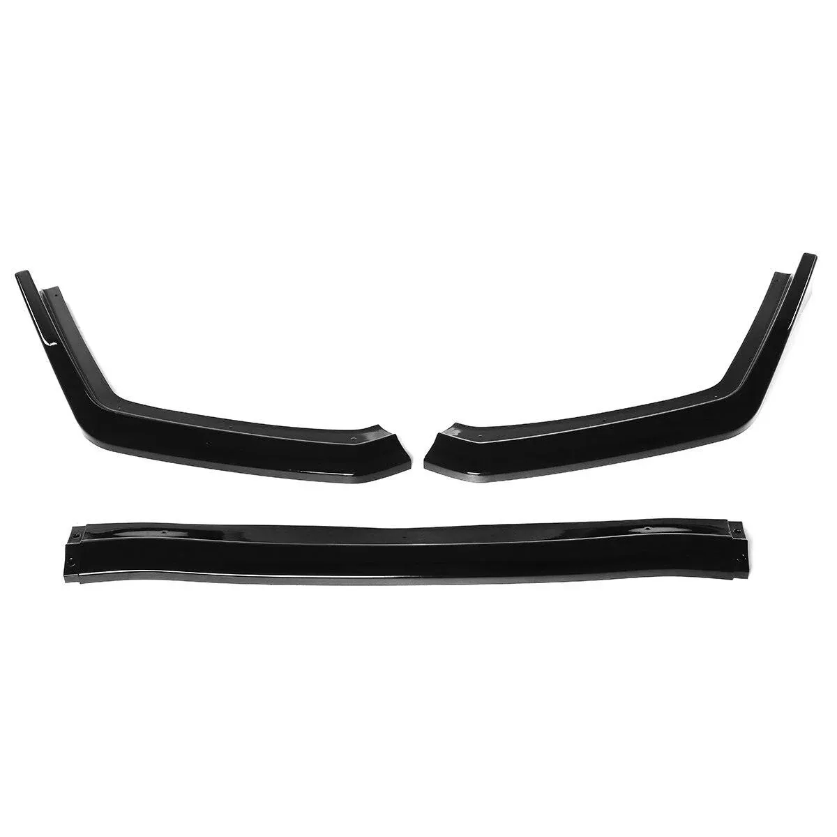 DNA Motoring for 2015 to 2021 Subaru WRX STI Sedan 3pcs Gloss Black Carbon Fiber ...