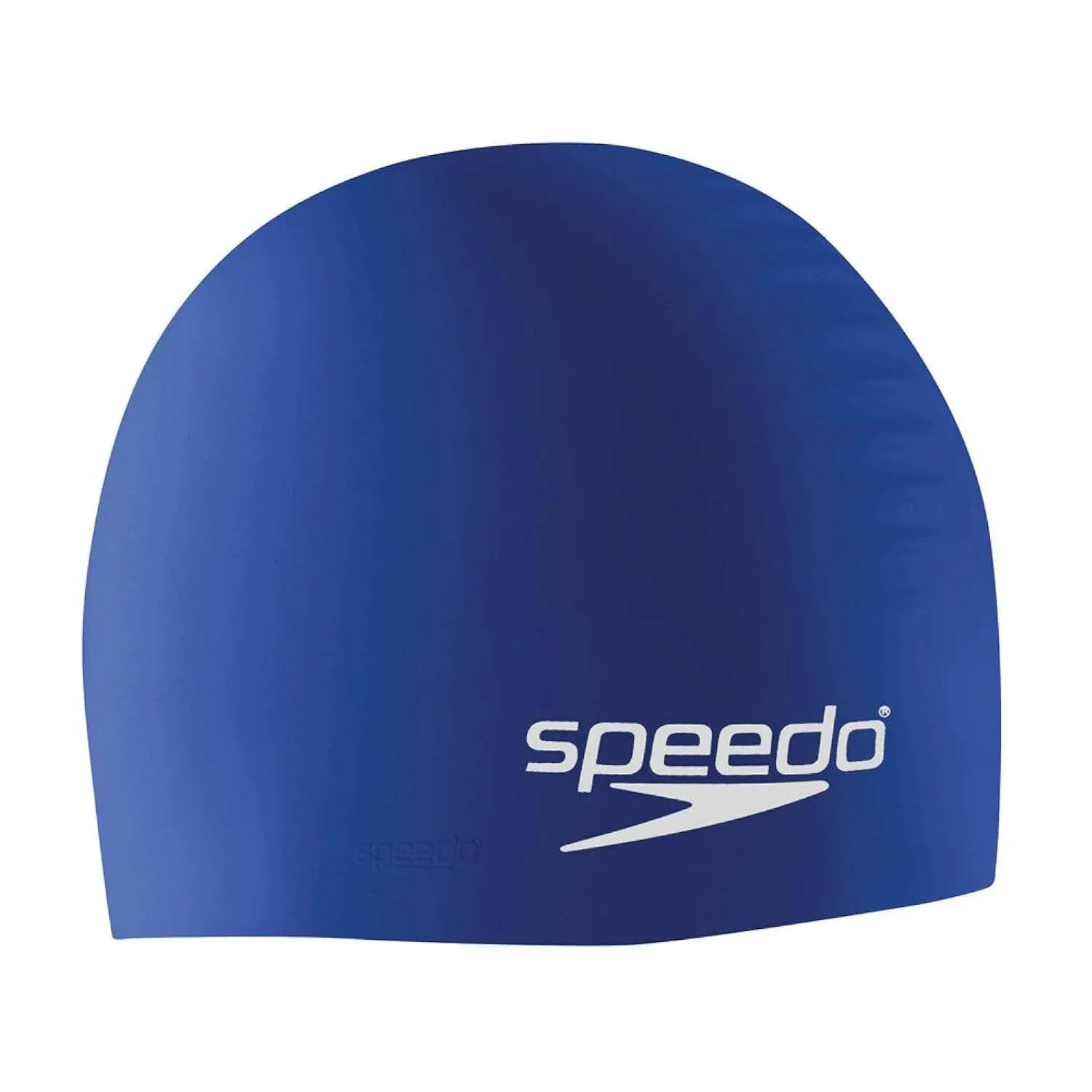 Speedo Silicone Solid Swim Cap Blue