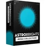 Astrobrights Mega Collection, Colored Cardstock, Bright Blue, 320 Sheets, 65 lb/176 gsm, 8.5" x 11" - MORE SHEETS! (91628)