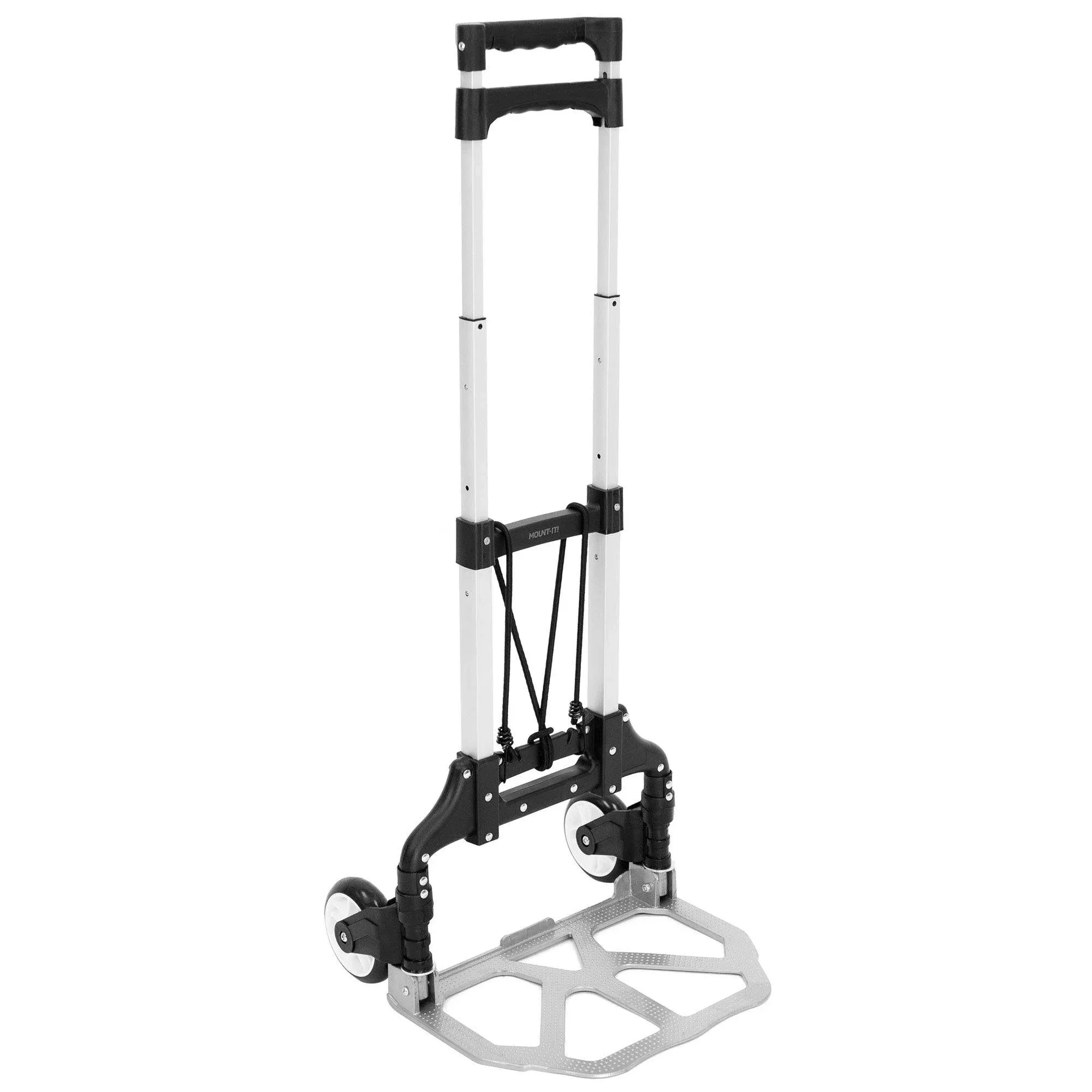 Folding Hand Truck And Dolly 165 Lb Capacity Heavyduty Luggage Trolley Cart With