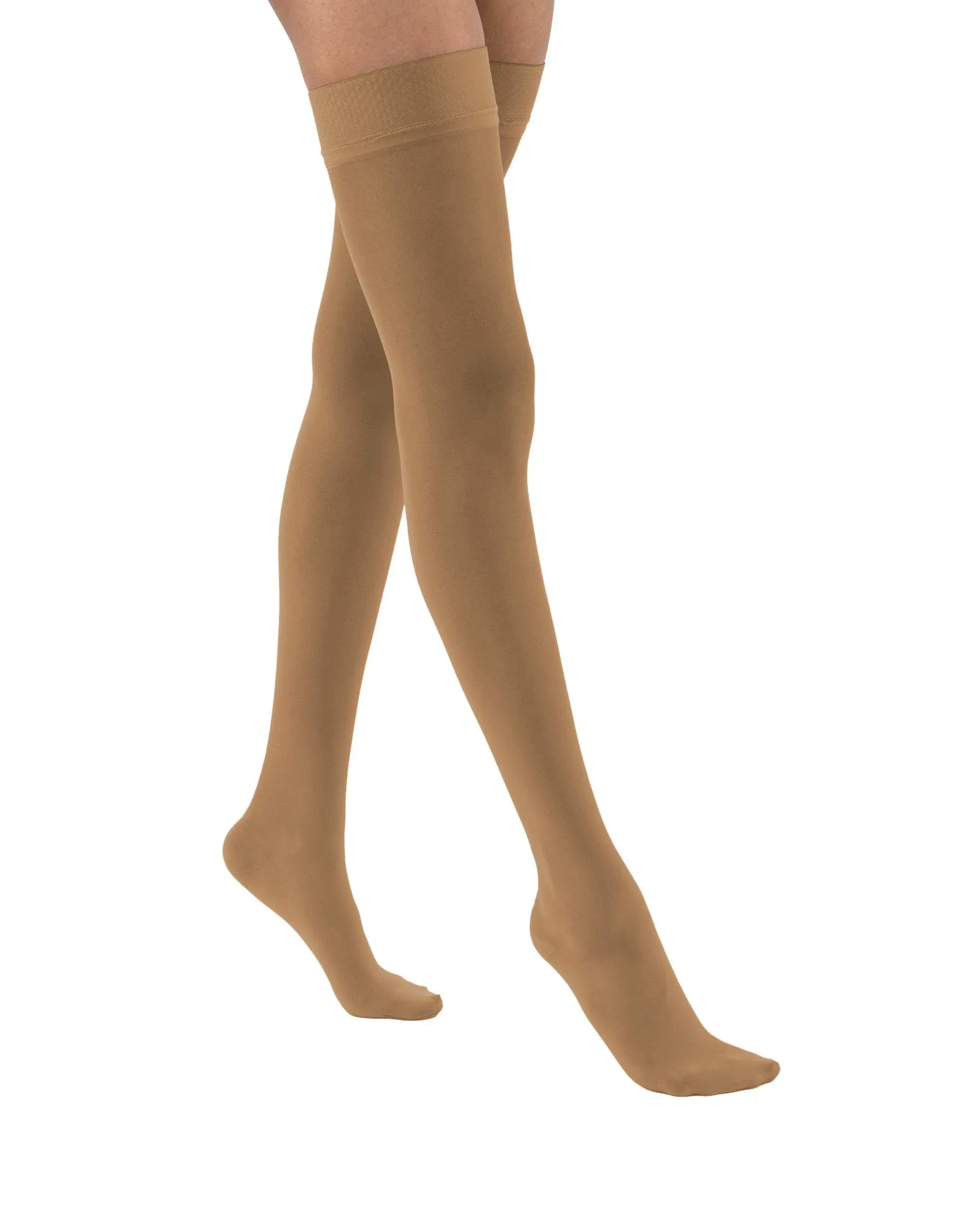 Jobst UltraSheer Women's 8-15 mmHg Thigh High / Large / Sun Bronze