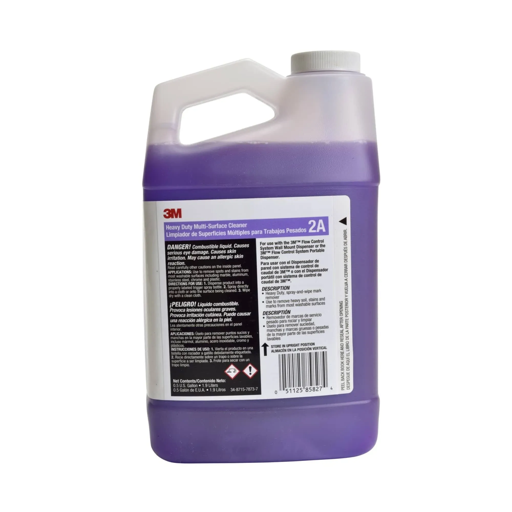 3M Heavy Duty Multi-Surface Cleaner Concentrate 2A, 0.5 Gallon