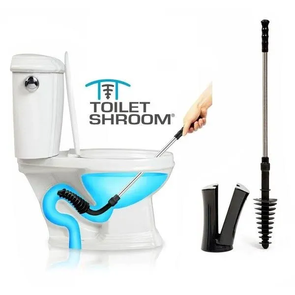 ToiletShroom Toilet Plunger with Holder