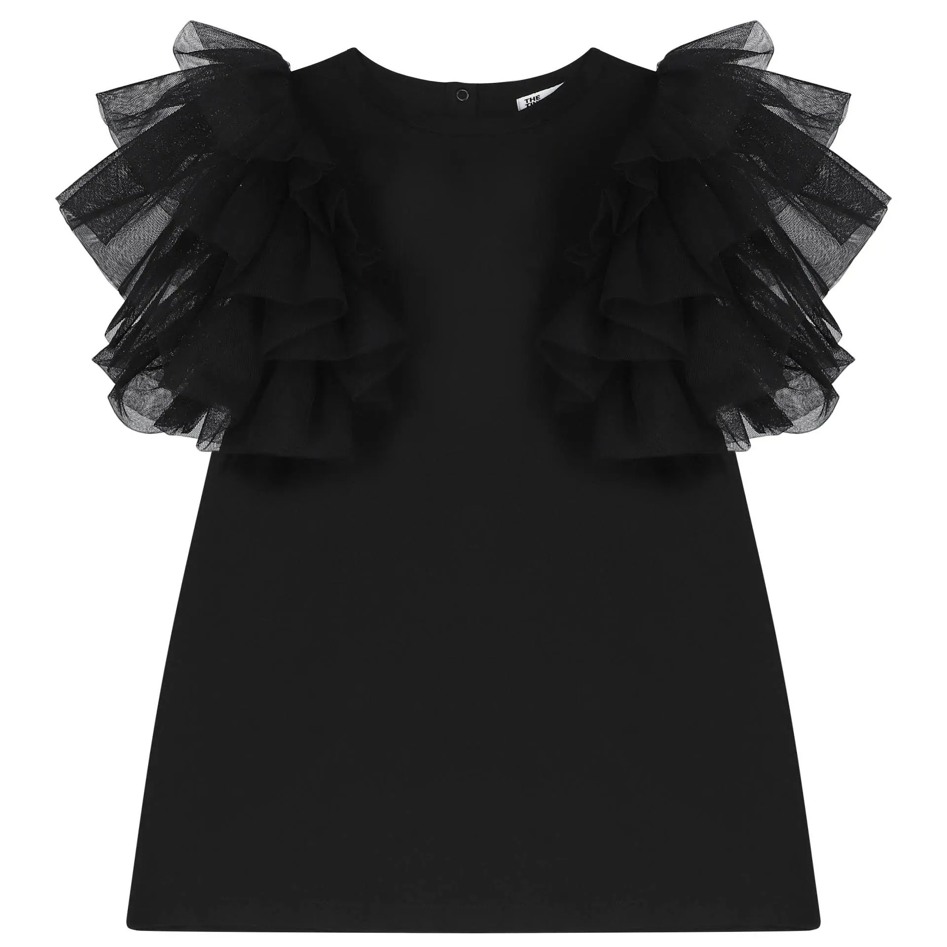 The Tiny Universe Girl Dress Baby Toddler, with Huge Layered Tulle Sleeves Wings ...