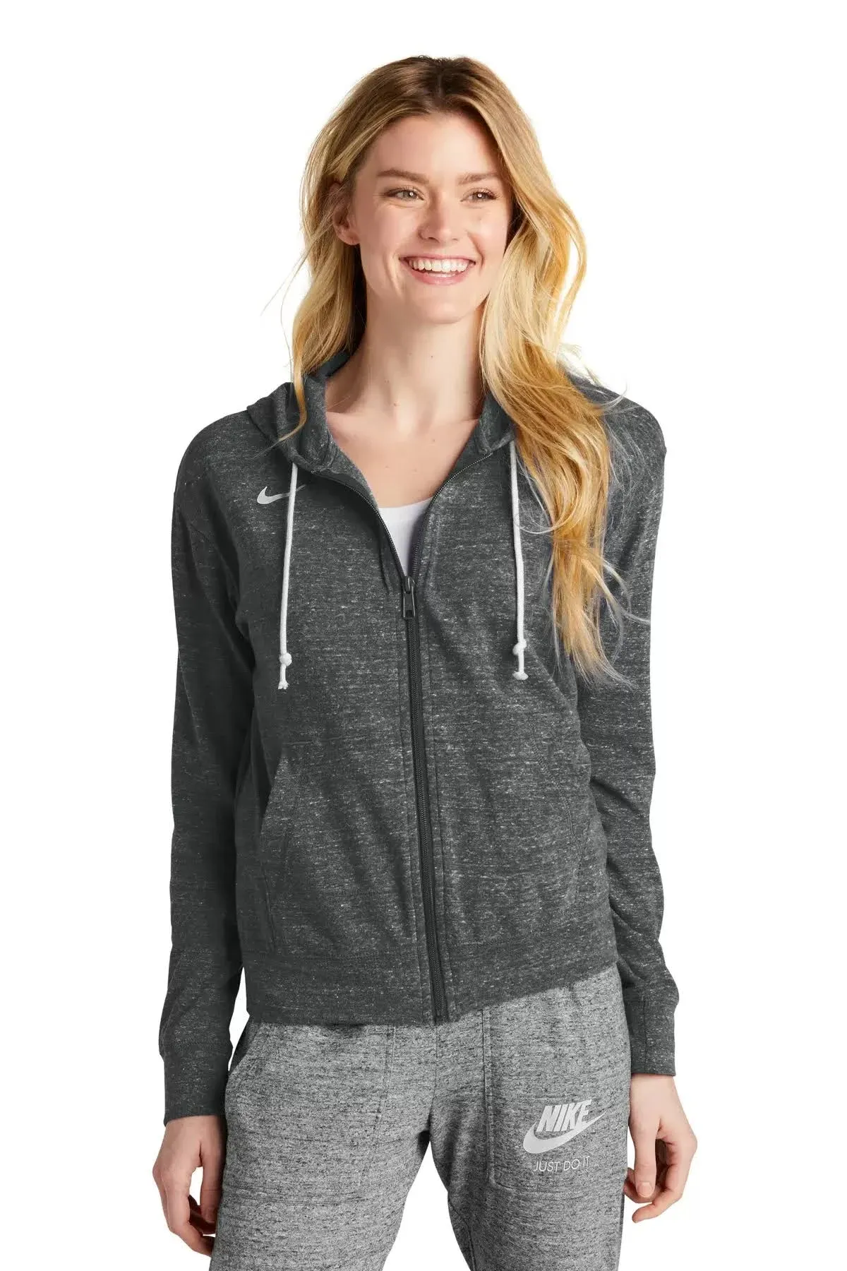 Nike Women's Sportswear Gym Vintage Full-Zip Hoodie Plus