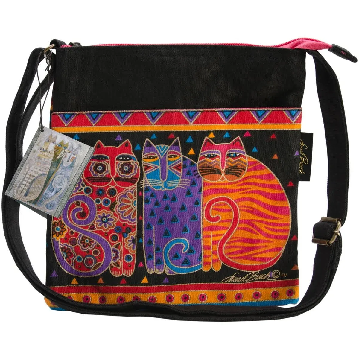 Laurel Burch Feline Friends Crossbody Purse