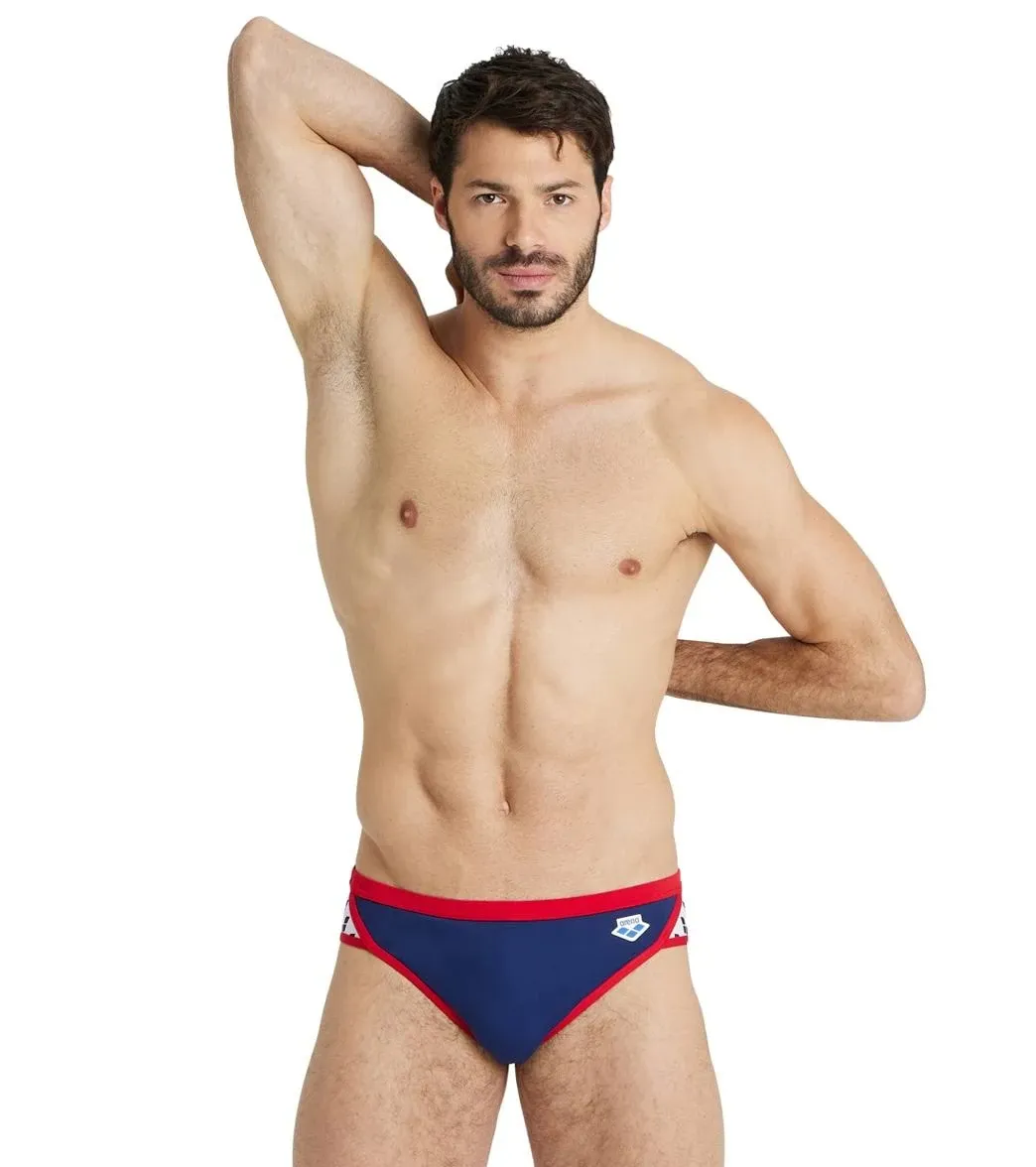 Arena Mens Icons Swim Briefs Solid Swimsuit