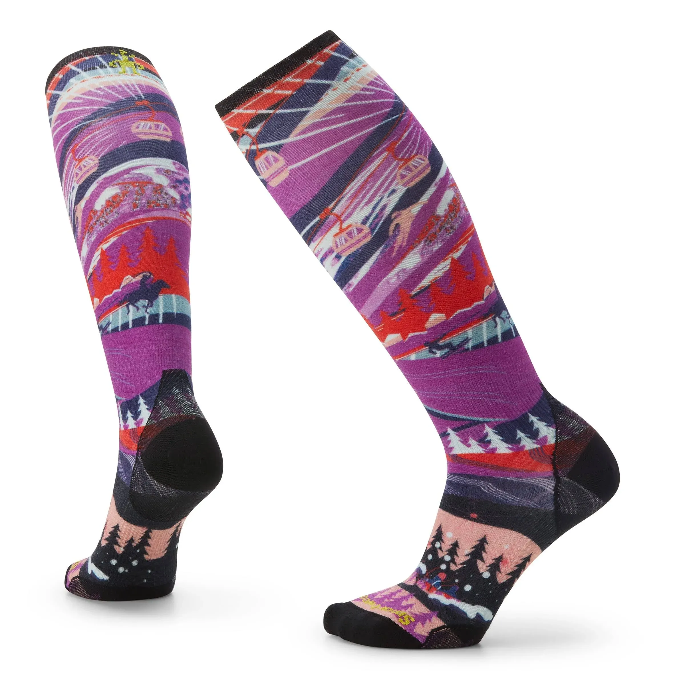 Smartwool Ski Zero Cushion Skication Print OTC Socks - Women's