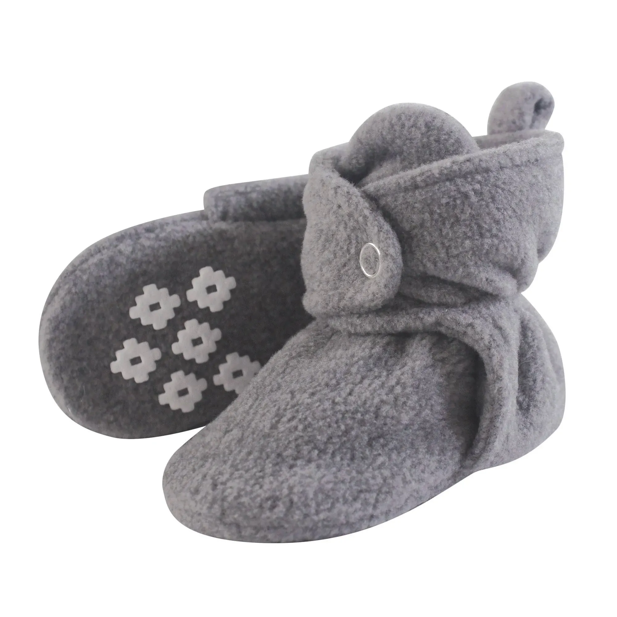 Little Treasure Cozy Fleece Booties Heather Gray / 18-24 Months